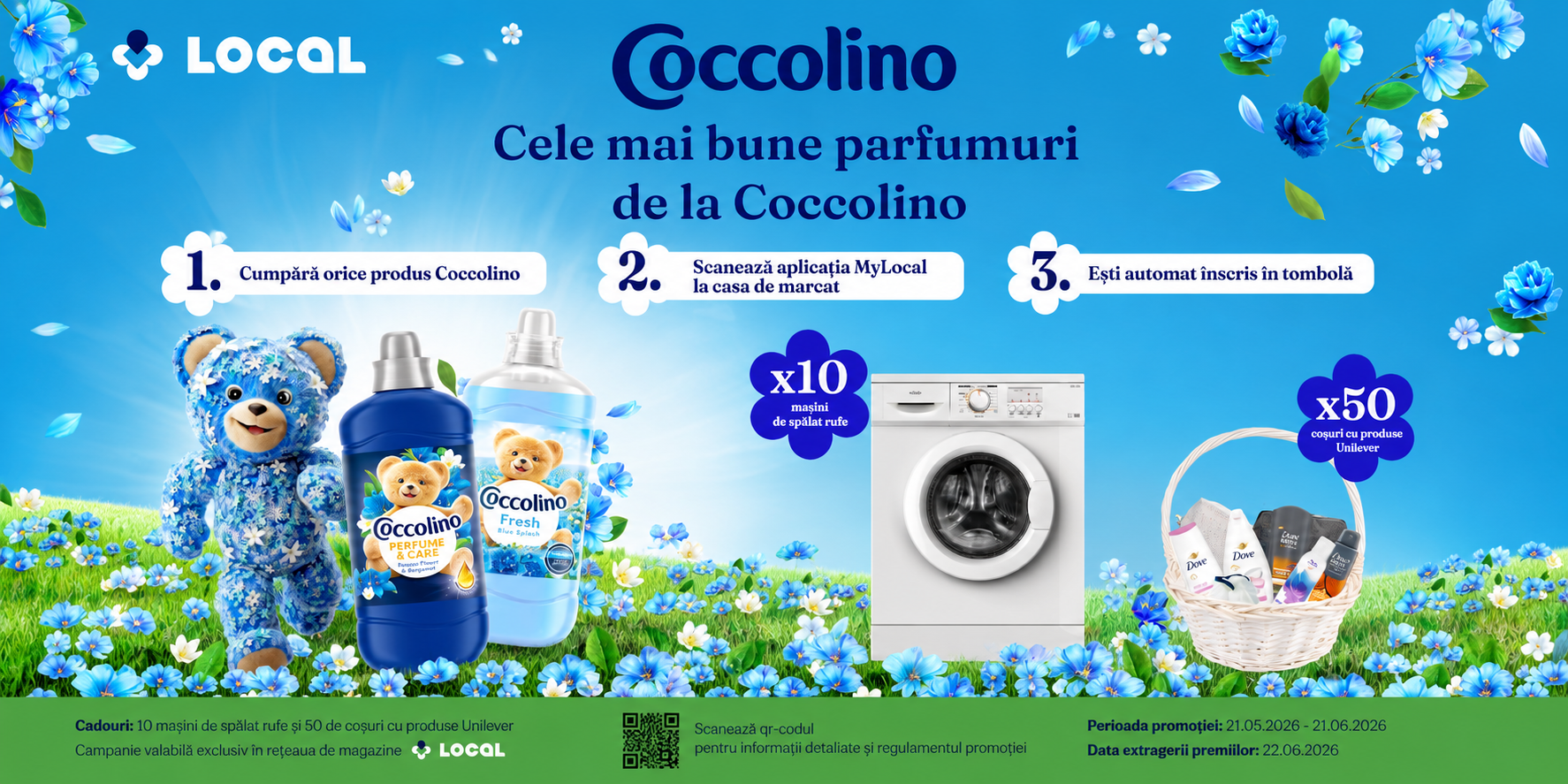 Cele mai bune parfumuri de la Coccolino vin cu premii speciale la Local!