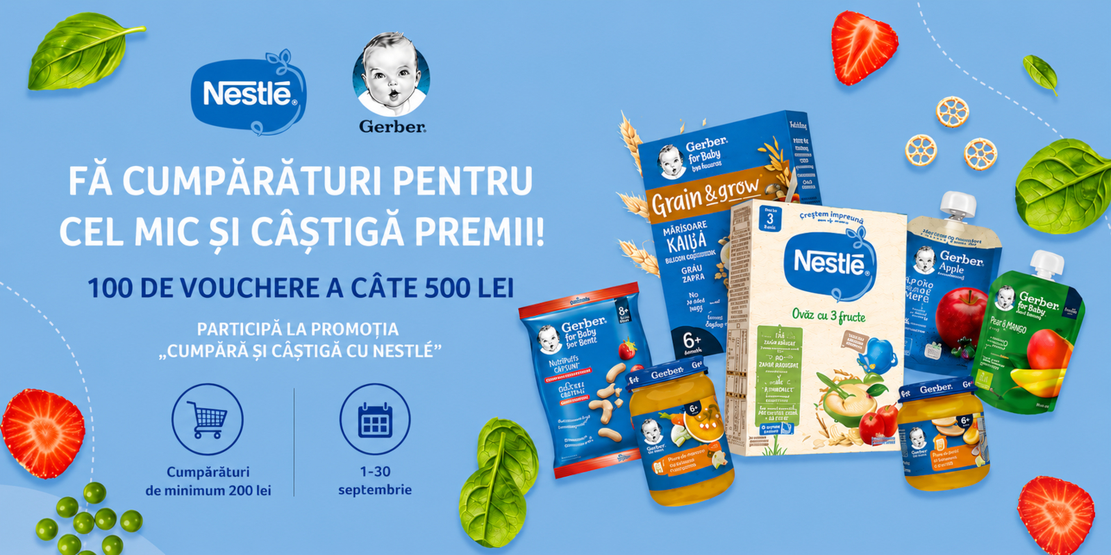 Cumpără produse Nestlé și câștigă premii pentru cel mic! 