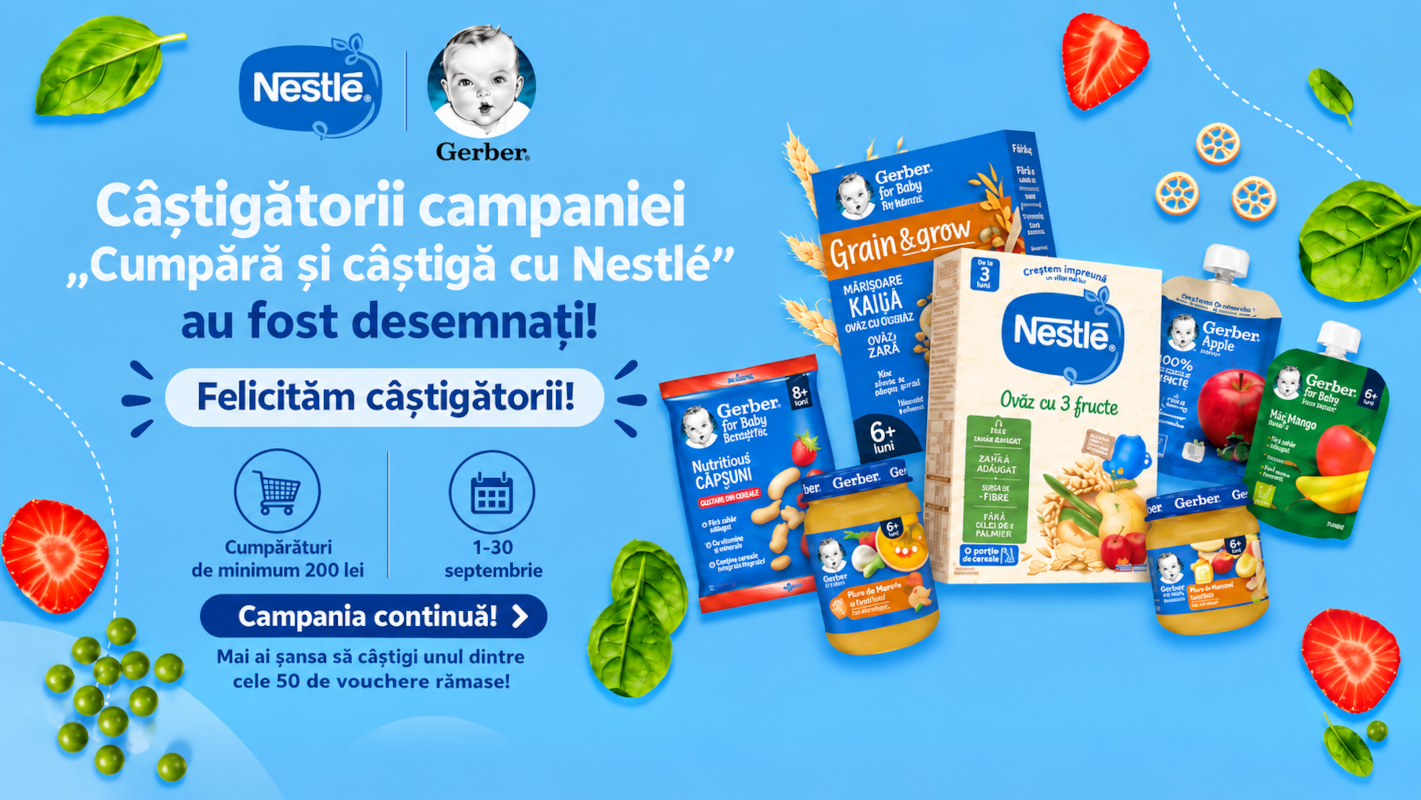 Определены очередные победители кампании «Покупай и выигрывай с Nestlé»!