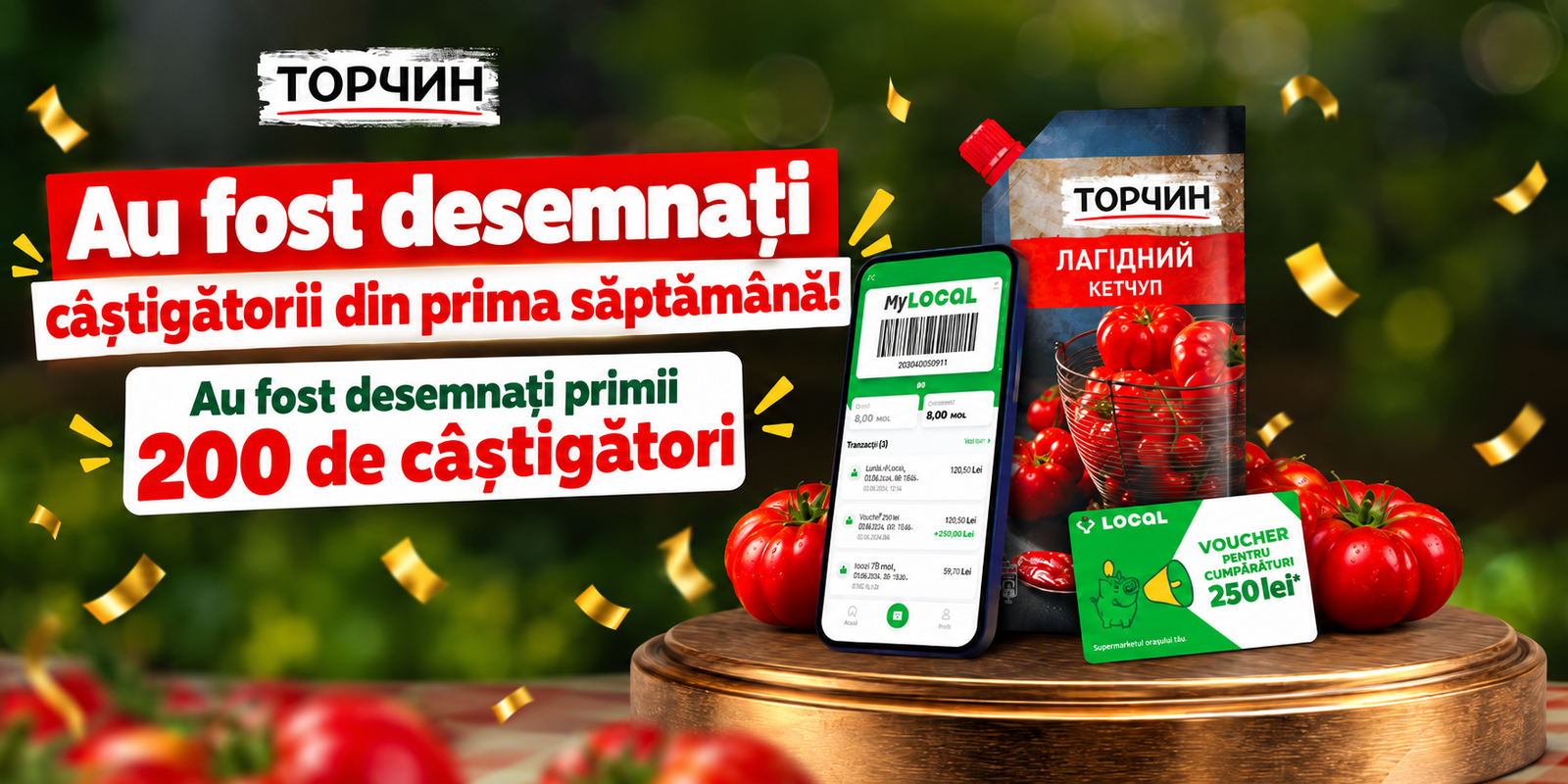 Au fost desemnați primii 200 de câștigători ai campaniei Torchyn!