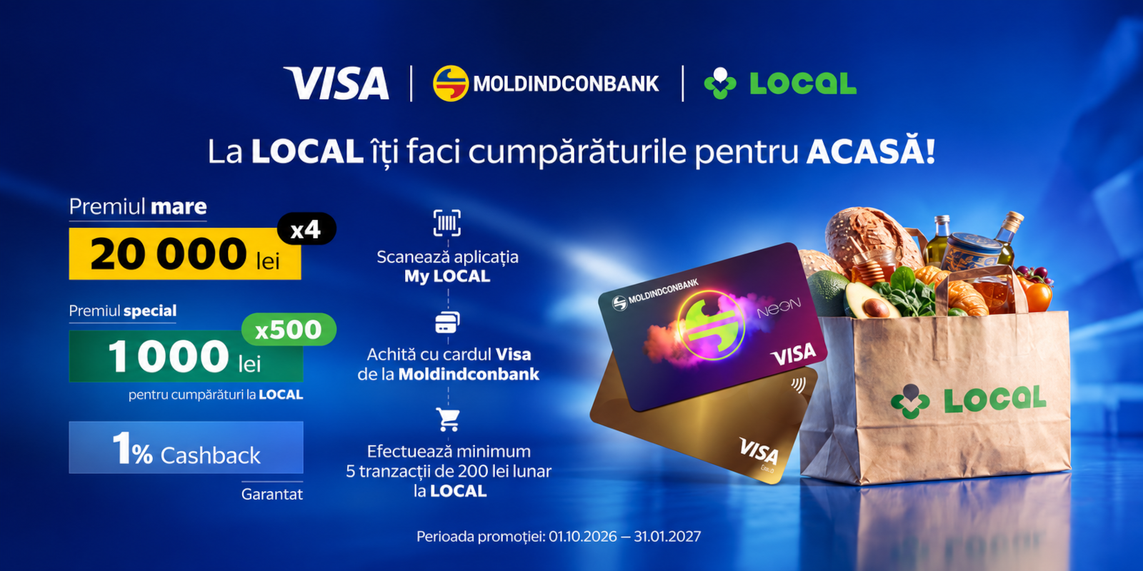 La LOCAL cumpărăturile devin mai avantajoase! Câștigă premii și beneficii exclusive