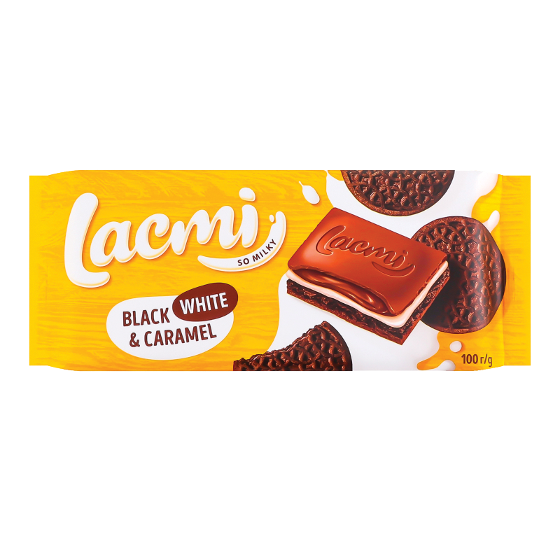 Ciocolata Lacmi Black/White/Caramel 100g