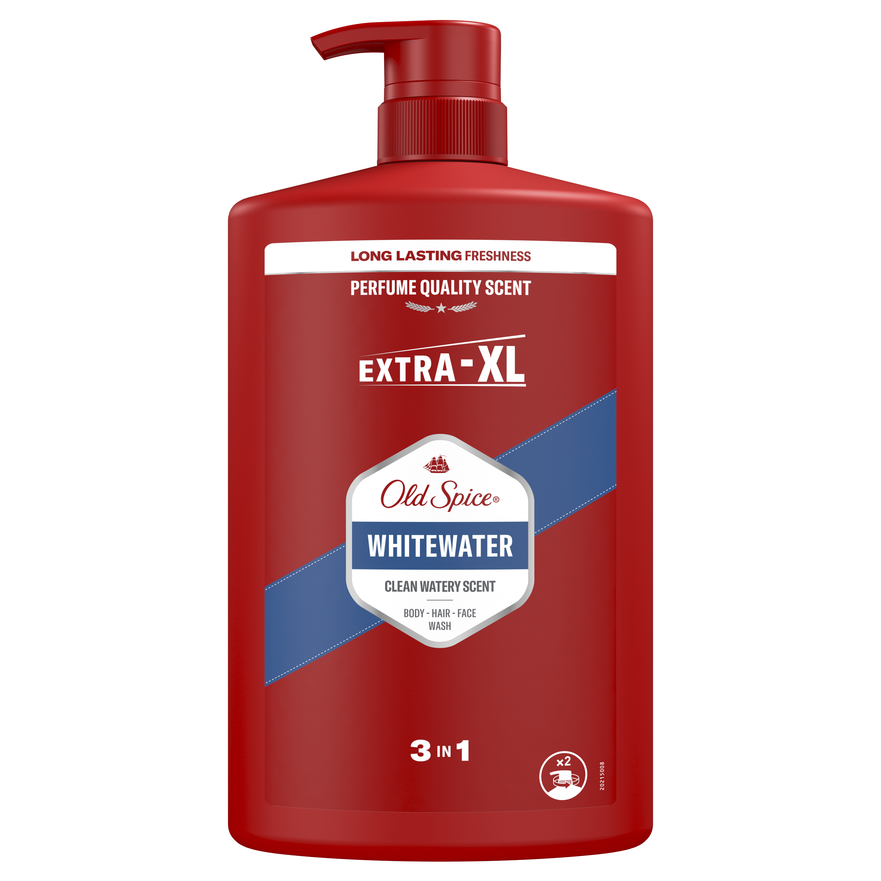 Гель для душа и шампунь Old Spice для мужчин 1000мл Whitewater