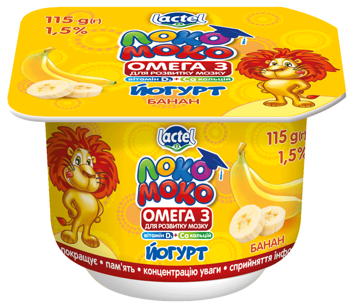 Iaurt banana 1.5% 115g Loko Moko