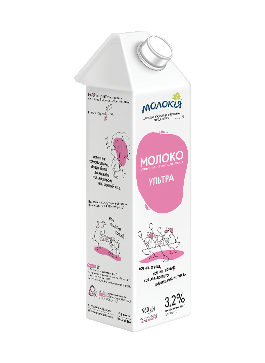 Lapte Molokija UHT 3.2% t/p 950ml