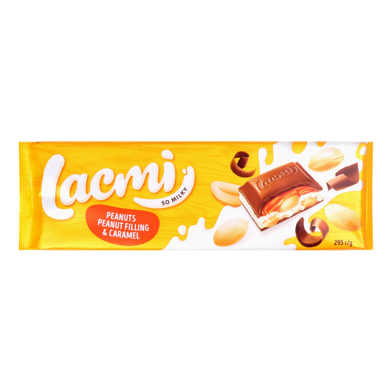 Ciocolata Roshen Lacmi lapte/alune/arahide 295g
