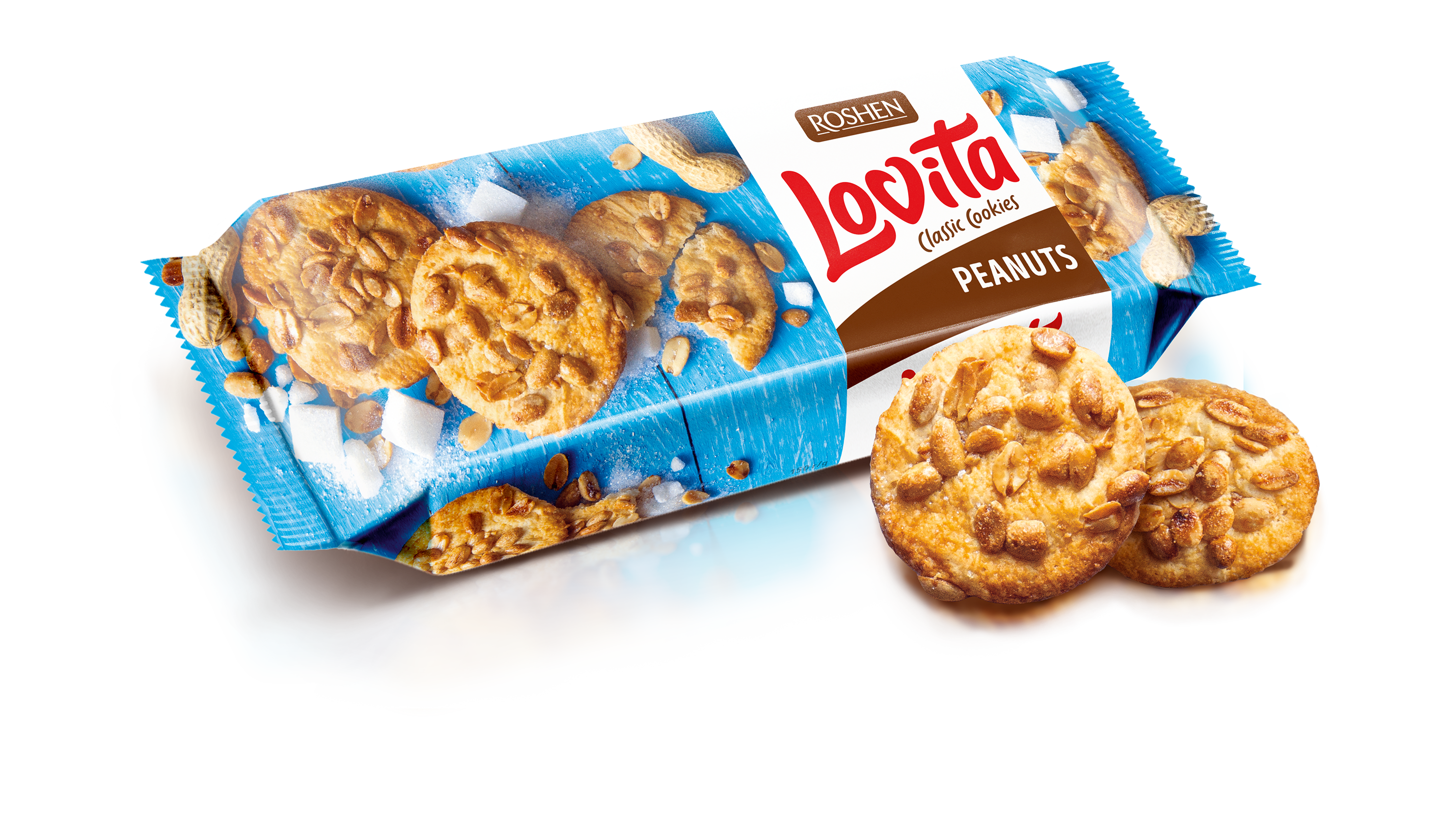 Печенье Roshen Lovita Classic Cookies арахис 150г