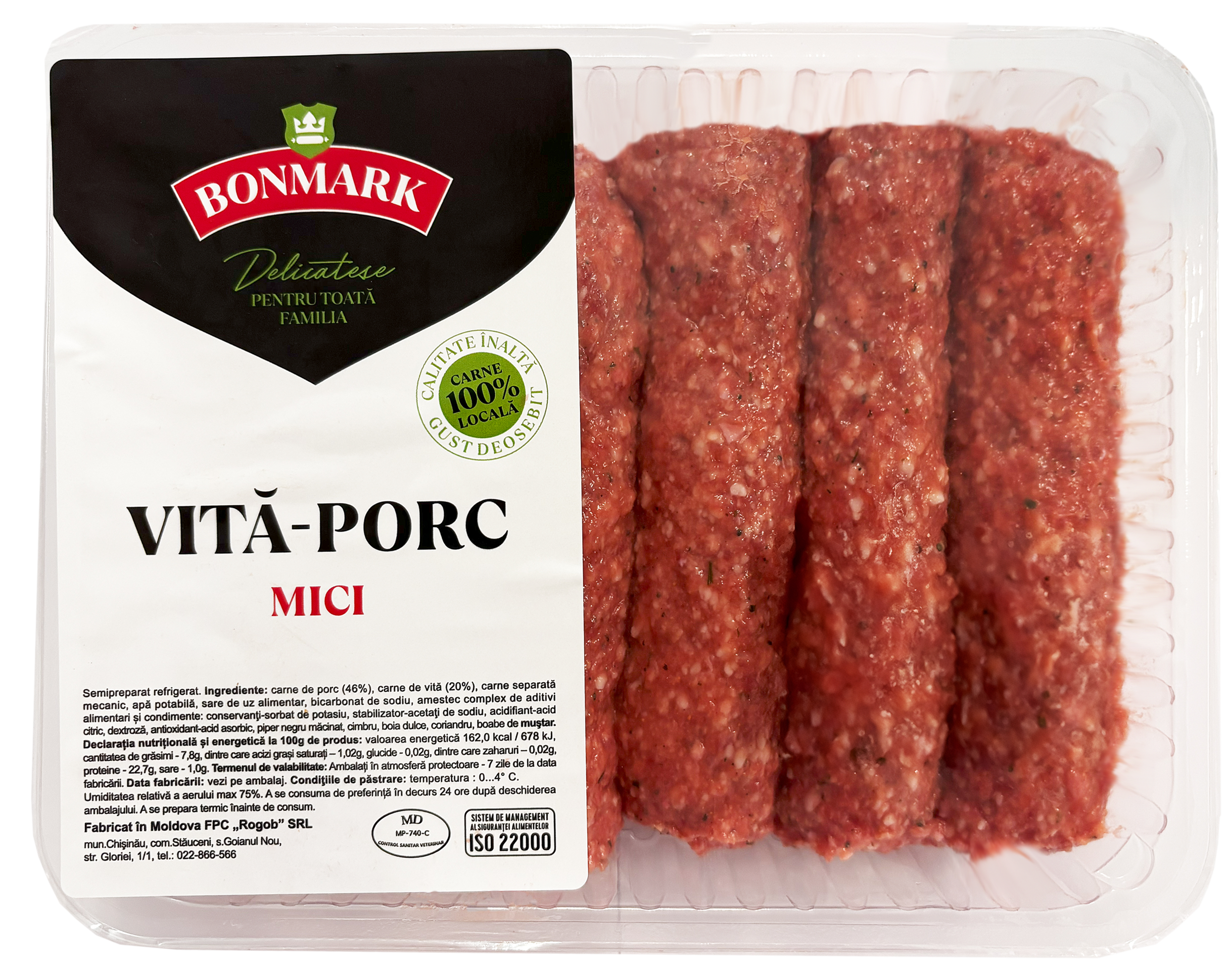 Mici porc/vita refr. amb.kg Bonmark