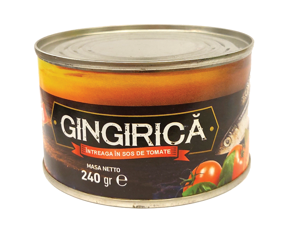 Gingirica in sos de tomate 240g Bravetto