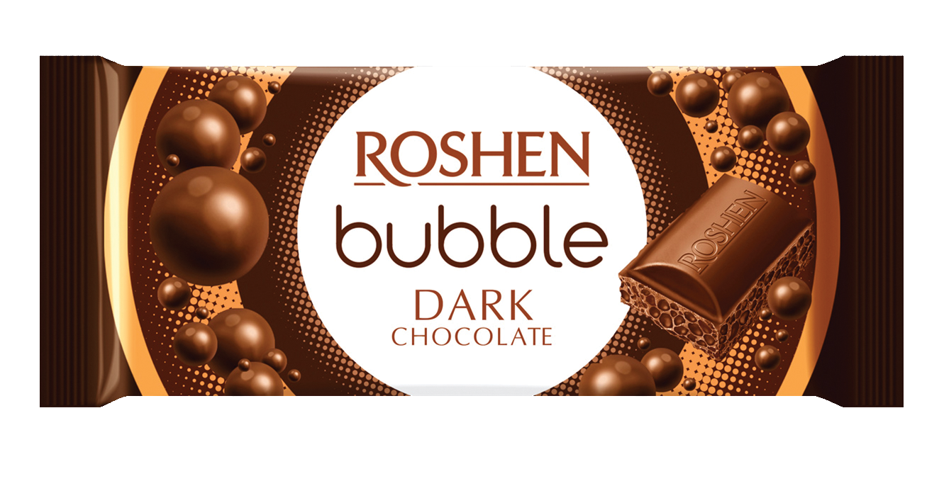 Ciocolata Roshen neagra aerata 80g