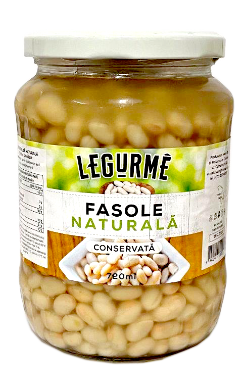 Fasole alba conserv. 720g/700g st. Legurme