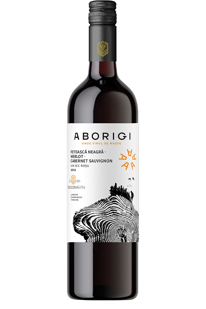 Vin Podgoria Aborigi Feteas. Neagra Merlot Cab.Sauv. Rosu sec 750ml